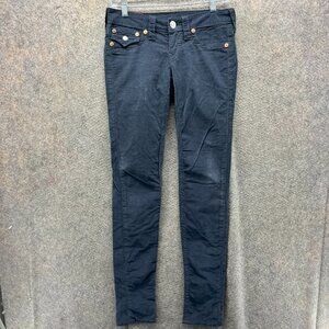 True Religion Julie Jeans Womens 27 Blue Skinny Fit Cotton Made in USA Casual